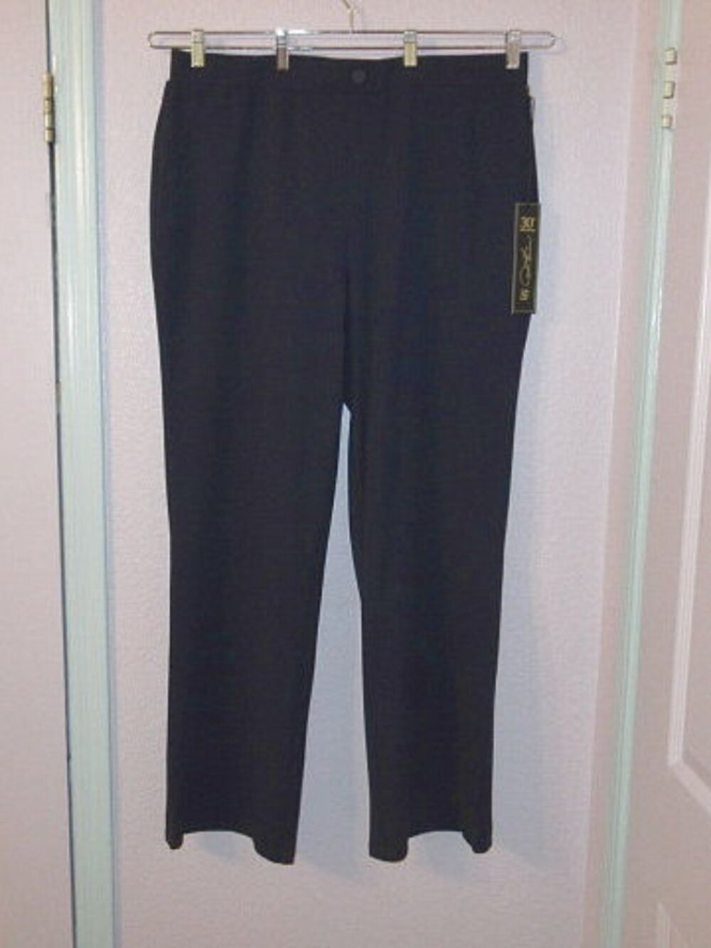DG2 Diane Gilman Pull On Stretch Pants Size 1X Pockets Bootcut Trouser High Rise